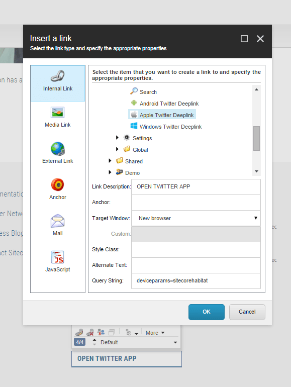 LinkSelectionTwitter